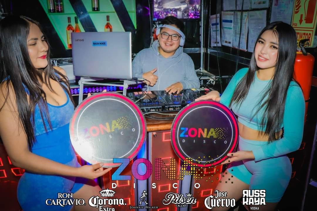 DJ animando fiesta con luces y música